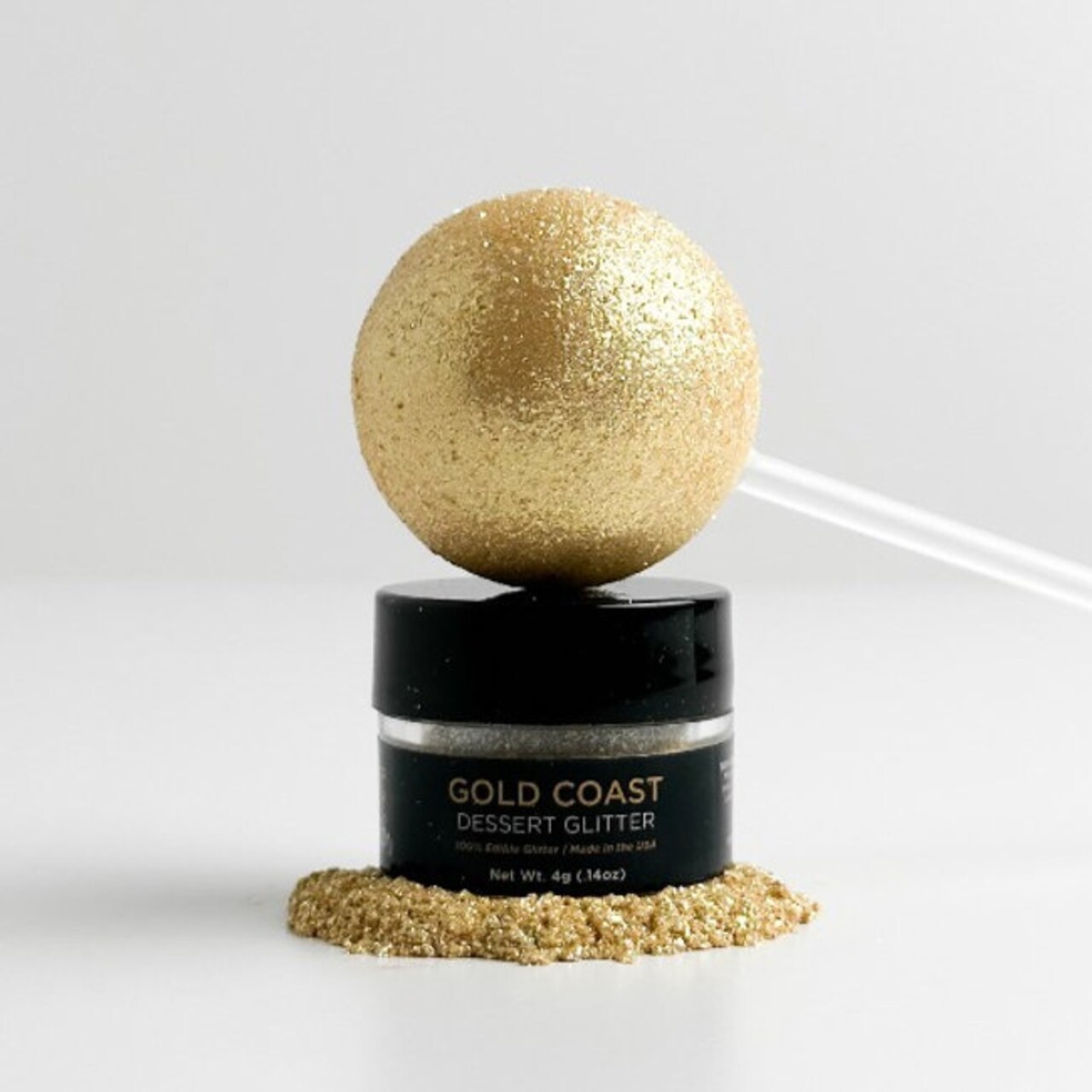 Shine Dessert Glitter: "Gold Coast" - Light Gold Edible Dessert Glitter